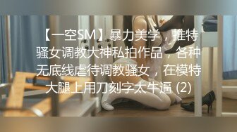 【一空SM】暴力美学，推特骚女调教大神私拍作品，各种无底线虐待调教骚女，在模特大腿上用刀刻字太牛逼 (2)