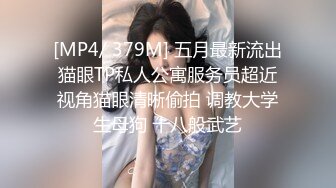 [MP4/ 379M] 五月最新流出猫眼TP私人公寓服务员超近视角猫眼清晰偷拍 调教大学生母狗 十八般武艺