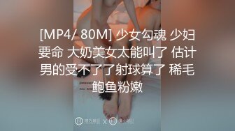 [MP4/ 80M] 少女勾魂 少妇要命 大奶美女太能叫了 估计男的受不了了射球算了 稀毛鲍鱼粉嫩