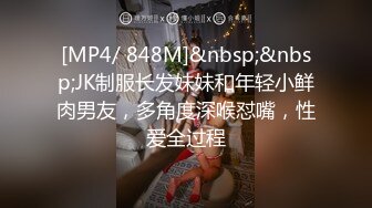 [MP4/ 848M]&nbsp;&nbsp;JK制服长发妹妹和年轻小鲜肉男友，多角度深喉怼嘴，性爱全过程