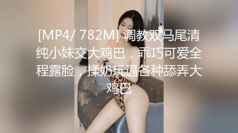 [MP4/ 782M] 调教双马尾清纯小妹交大鸡巴，乖巧可爱全程露脸，揉奶玩逼各种舔弄大鸡巴