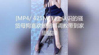 [MP4/ 425M] 网上认识的骚货母狗喜欢被捆绑调教带到家里猛操